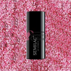 Oja UV Semilac 296 roz Intense Pink Shimmer 7 ml